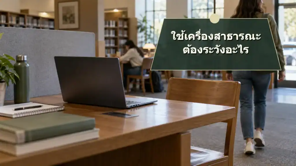 ใช้เครื่องสาธารณะหรือเครื่องคนอื่น ต้องระวังอะไร