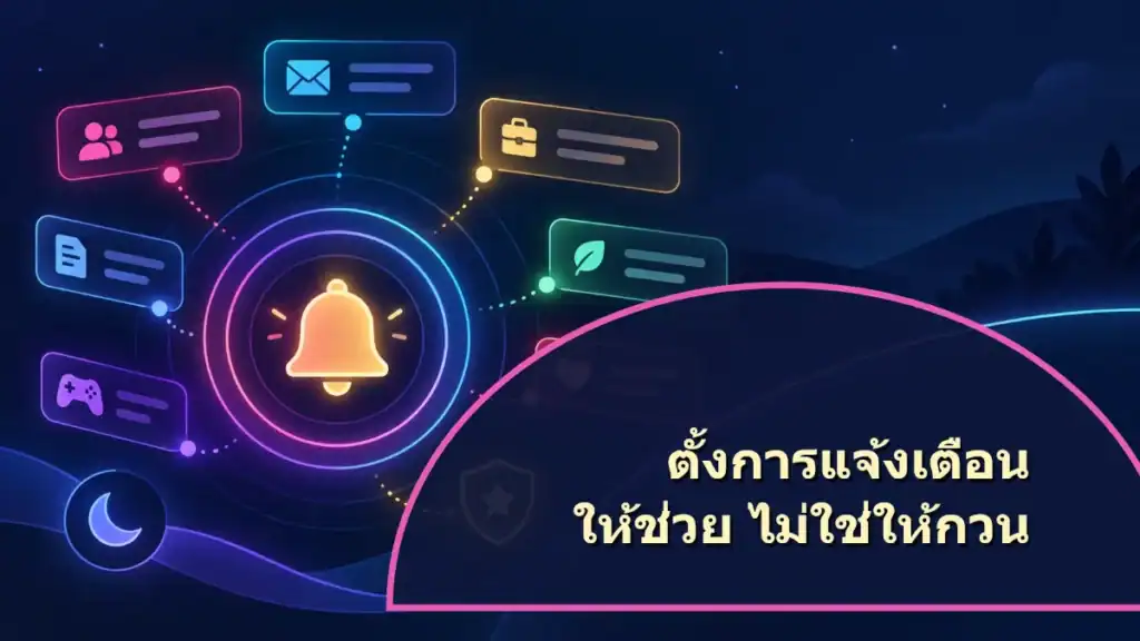 ตั้งการแจ้งเตือนอย่างไรให้ช่วย ไม่ใช่ให้กวน